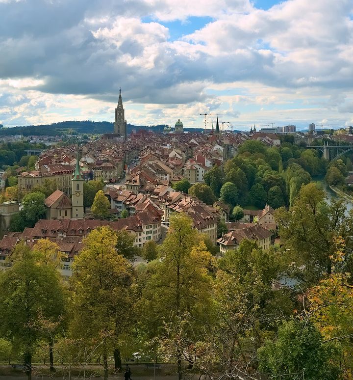 Bern Altstadt von Rosengarten 20211007