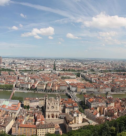 01. Panorama de Lyon pris depuis le toit de la Basilique de Fourvière