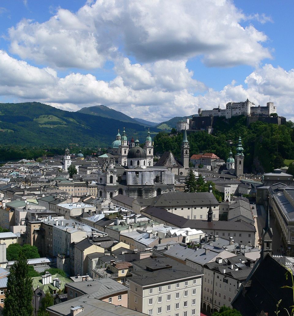 Salzburg Altstadt vom Mönchsberg
