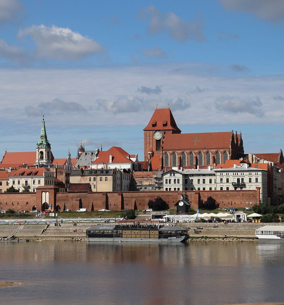 Torun panorama zza Wisly 2, Toruń