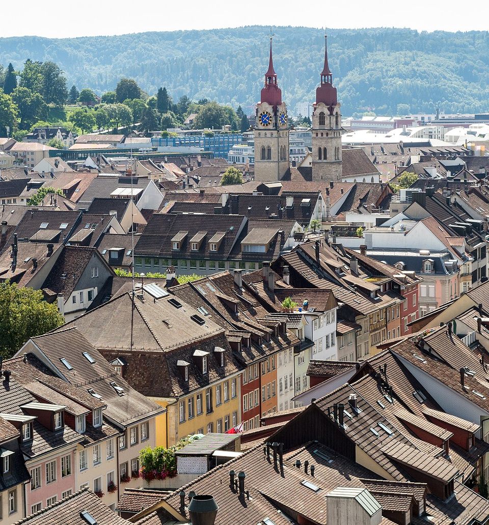 Blick auf die Winterthurer Altstadt